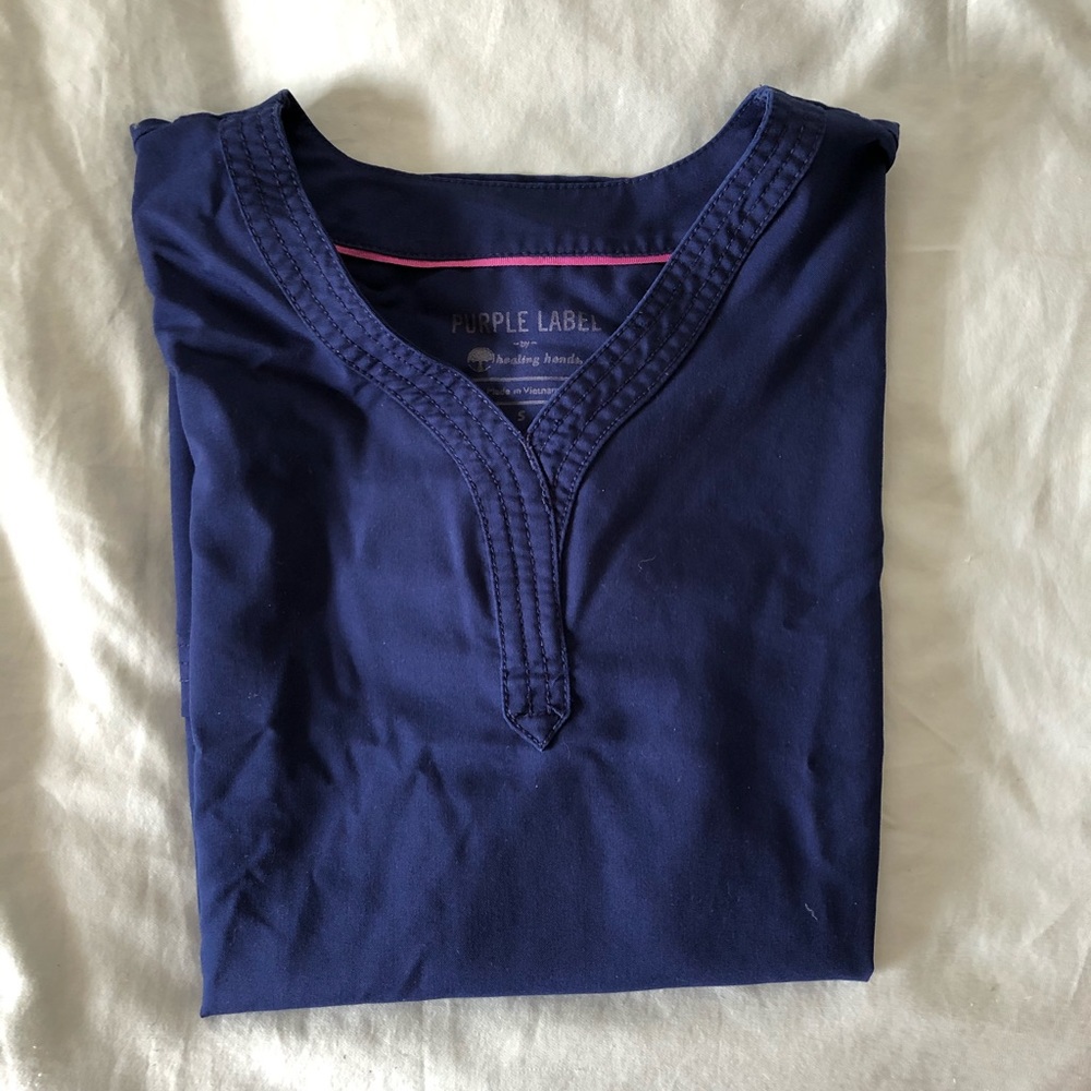 Purple label scrub top
